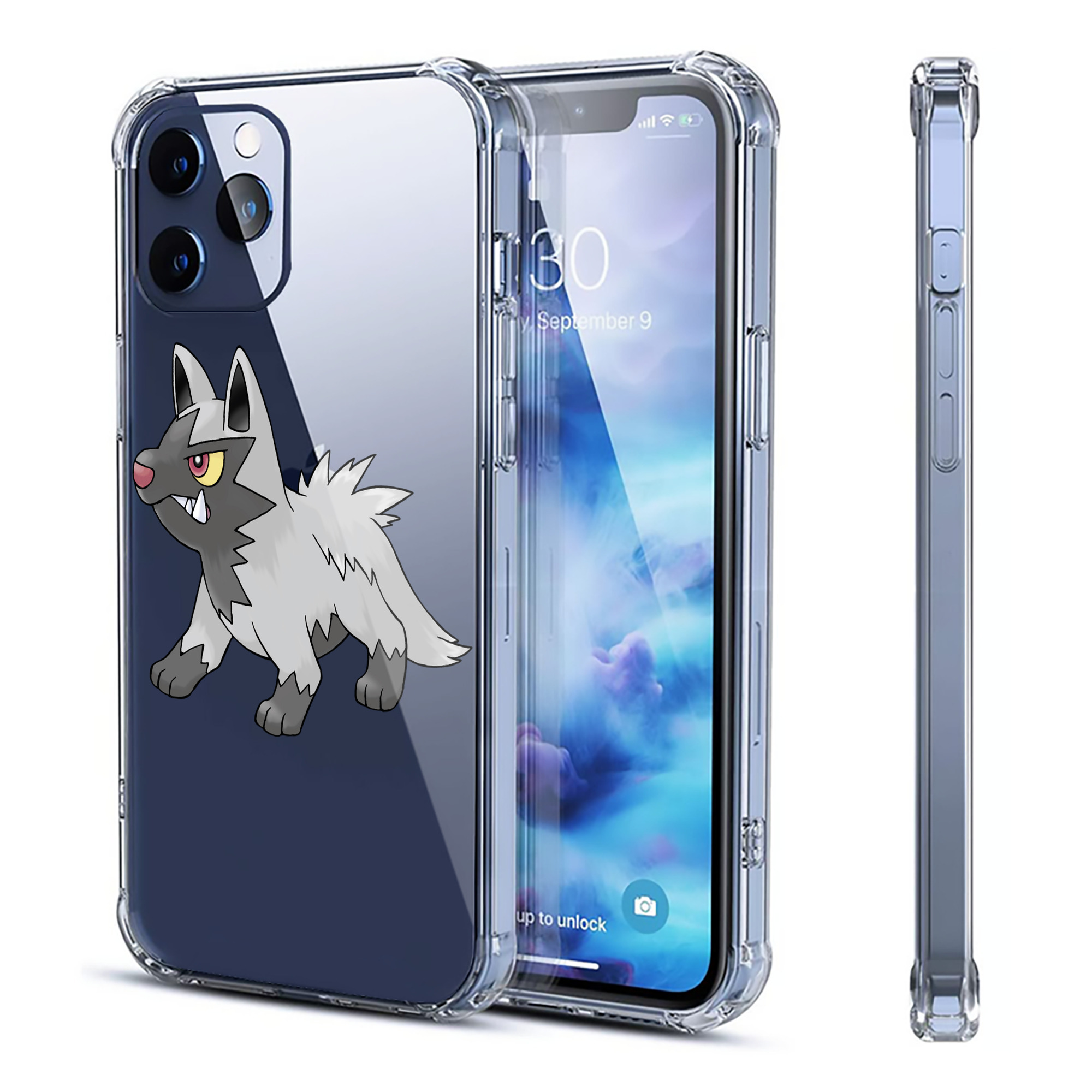 （画像用） ポケットモンスター Pokémon 【iPhone 12シリーズ対応】透明スマホケース（クリアソフトケース）
